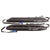 Two black Sea to Summit Traveller Soft Racks with straps and blue buckles, designed as versatile car racks for kayaks or surfboards. Both are laid out side by side on a white background.