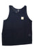 The Picture Women's Oblik Tech Tank is a black sleeveless UPF50+ top with a round neckline and a small rectangular beige chest patch, shown laid flat on a white background.