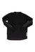 The POC Sports Resistance DH Jersey is a long-sleeve black mountain bike top with "poc" in white near the left hem, dark diagonal sleeve accents, and abrasion-resistant fabric, shown on a plain white background.
