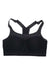 The Under Armour Women's Armour High Crossback Bra is a black, high-support sports bra with adjustable straps and UNDER ARMOUR branding on the elastic band. Its racerback design offers extra support and moisture-wicking for comfort during intense workouts.