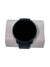 The Suunto 9 Peak Pro Watch featuring a sapphire crystal and navy blue band is shown from above on a white cylindrical stand.