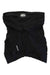 The Louis Garneau Womens Neo Power Motion 7 Short in black, made from quick-drying, compressive fabric with multiple pockets and the Garneau logo, is displayed on a white background.
