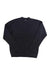 The Royal Robbins Men's Westlands Crew Sweater is a dark gray, long-sleeve, ribbed knit crew made with soft recycled polyester and merino wool, shown laid flat on a white background.