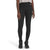 A person in a gray cropped top, The North Face Women's Paramount Tight leggings with FlashDry-XD and a logo on the left hip, and black sneakers stands against a white background. Their head is not visible.