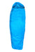 The Sea to Summit Altitude - Ati 25F Women's Regular Sleeping Bag in bright blue, with a hood and ULTRA-DRY Down, is shown zipped up and laid out flat on a white background.