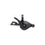 A black Shimano SLX SL-M7100-R Right Clamp-Band 12-speed shifter with lever and adjustment knob, featuring RAPIDFIRE PLUS technology, shown isolated on a white background.