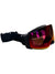The SMITH 4Dmg Bk Cpop Er Mircpop Syf Ski Goggles feature a wide, curved red-orange reflective lens, an adjustable strap, and display the Smith brand name on the side.