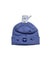 The Roxy Girls' Hedda Beanie, in lavender, features small embroidered designs and a cuff with a rectangular patch logo on the front. Water-resistant, it displays two retail tags and is shown on a white background.