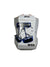 A Petzl Corax LT Harness in blue, size XS, is shown in its packaging. The package displays the harness design, belaying comfort, product info, and icons for climbing and related activities.