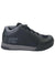 The Ride Concepts Men's Powerline Shoe is a black athletic sneaker with gray accents, perforated upper, lace-up closure, RC logo on the side, low-top silhouette, and durable rubber sole for versatile performance.