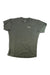 The Salewa Men's Puez Melange Dry SS Tee is a quick-drying dark gray polyester short-sleeve shirt with a small white logo on the left chest, shown flat on a white background—ideal for hiking.