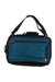 The Osprey Heritage Scarab Turnstone Pack is a teal and black shoulder bag made from recycled nylon with a zippered front pocket, black straps, and red zipper pulls, shown on a white background.
