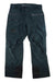 A pair of Helly Hansen Mens Garibaldi 2.0 Pants in dark green with black reinforced cuffs, zipper pockets, and adjustable waist tabs displayed flat on a white background.