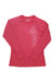 The Snow Angel Women's Graphic Thermal Scoop is a long-sleeved, pink midweight shirt with a scoop neckline and a white floral graphic on the upper left side.