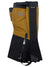 The Outdoor Research Crocodiles gaiter features brown and black waterproof, abrasion-resistant material with a Velcro closure, black strap and buckle, and OR and GORE-TEX logos on the upper section.