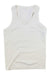 The Sweaty Betty Women's Athlete Seamless Workout Tank Top in plain white is laid flat, displaying its front with a round neckline, wide shoulder straps, and comfortable 4-way stretch.