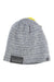 The Sunday Afternoons Nightfall Reflective Beanie is a gray acrylic knit hat with a black front patch labeled "REFLECTIVE" and a small gray logo tag on the side.