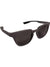 The Zeal Calistoga Polarized Sunglasses feature black, matte-finish bio-plastic frames with rounded rectangular lenses. "ZEAL" is printed in white on the left arm, combining style, eco-friendly durability, and polarized protection.