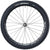A black mountain bike wheel fitted with a Vittoria Goma Tire, featuring a knobby tread, folding bead, metal rim, disc brake mount, and multiple spokes, is displayed against a white background.