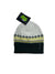 The Outdoor Research Verbier Beanie is a cozy winter hat made from recycled polyester, featuring a cream top, green and yellow geometric pattern, and dark green ribbed cuff. It’s stylish, warm, and comes gift-ready with the price tag attached.
