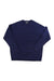 Men's Sherpa crew sweater in dark navy, long sleeves, ribbed crew neck and cuffs.