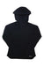 The Simms Womens Heavyweight Baselayer Hoody is a plain black hoody with a front pocket and white SIMMS logo, designed for fishing and hunting. It features moisture-wicking fabric and is shown laid flat on a white background.