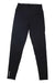 A pair of Salomon Women's Cross Multi 28 Inch black, high-waisted, full-length tights with a small SALOMON logo near the left ankle, displayed flat on a white background.