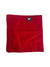 The Turtle Fur Original The Turtle's Neck Warmer is a square red fleece neck warmer for skiing, featuring a small black and white animal logo patch, shown on a plain white background.