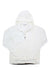 The Salomon Women's Light Shell Jacket, a plain white, lightweight, breathable jacket with a front zipper, is displayed flat on a white background.
