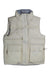The Spyder Women's Windom Vest is a sleeveless cream puffer with a high collar, snap front, two large flap pockets, 700 fill down insulation, and a water-resistant finish for warmth and protection.