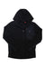 The Spyder Men's Bandit Hooded Jacket is a black, zip-up hoodie with long sleeves, a left chest pocket, and a subtle spider logo. Made from soft polyester fleece, it’s perfect for snowsports. Shown on a white background.