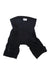 The Pearl Izumi Men's Attack Short is a pair of black cycling bib shorts with shoulder straps, panel stitching for comfort and moisture control, and an inner waistband label, shown flat on a white background.