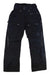 The Lofoten GORE-TEX Insulated Snow Pants are black freeride ski pants featuring multiple zippered pockets, reinforced knees and cuffs, a button waist closure, weather-resistant fabric, and a small logo on the left thigh.
