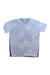 The Under Armour Men's Streaker Deco Diamond SS Top is a light blue athletic shirt with a geometric striped pattern, subtle chest logo, moisture-wicking fabric, dark side panels, and a crew neckline for all-day comfort.