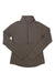 The Sherpa Women's Tendu Active 1/2 Zip Top is a brown, long-sleeve women's top with a high collar and moisture-wicking fabric, shown laid flat on a white background.