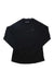 Women's black long-sleeve crew neck base layer top with small chest logo