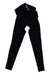 Men's thermal cycling tights in black, long fitted legs
