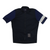 Rapha Pro Team training jersey, dark navy zip-front cycling top with white sleeve panel