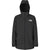 The North Face Mens Balfron Jacket is a black, hooded, zip-up ski jacket with a white logo on the left chest and a breathable shell, shown on a plain white background.