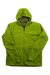The Rab Mens Xenair Alpine Light Jacket in bright green features Primaloft insulation, a hood, front zipper, long sleeves, and a Rab logo on the left chest. Shown on a white background; ideal as a lightweight mountaineering jacket.
