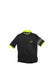 The Rapha Men's Super Lightweight Jersey is a short-sleeved black cycling jersey with neon yellow trim and a gray stripe on the left sleeve, displayed flat on a white background.