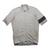 Light gray short-sleeve cycling jersey with full-zip front and black sleeve accents