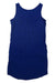 A sleeveless, knee-length North Face Flashdry Dress in solid dark blue is laid flat on a white background. This casual shirt dress features a simple, straight cut design and looks slightly wrinkled.