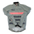 Men's Rapha Pro Team race cape wind jacket, grey/blue with RCC logo, full-zip