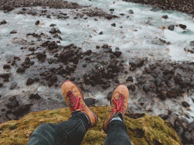  A hiker’s hiking boots