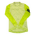 Men's Rapha long sleeve full-zip training jersey, neon yellow with off-white panels