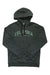Dark gray pullover hoodie with Columbia logo on chest and drawstring hood