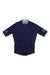 The Giro Mens Cycling Jersey is a navy blue short-sleeve cycling top with a front zipper, light blue inner collar, and patterned sleeve cuffs, shown on a plain white background.