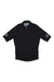 The Giro Mens Cycling Jersey is a black short-sleeve cycling jacket with a front zipper, high collar, white logo patches on the sleeves, and a patterned inner hem, shown on a white background.