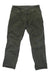 Kuhl Men's Revolvr Pant in olive green, featuring stretch fabric, front and back pockets, belt loops, and a button-zip fly, displayed flat on a white background.